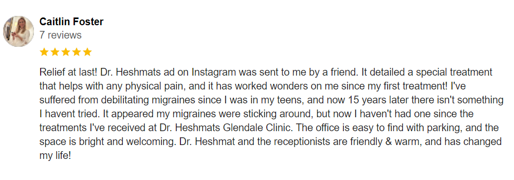 Chiropractic Glendale CA Testimonial